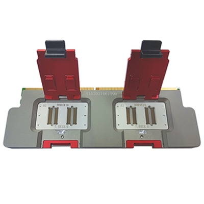 DDR4-16位內(nèi)存條測(cè)試座，導(dǎo)電膠結(jié)構(gòu)